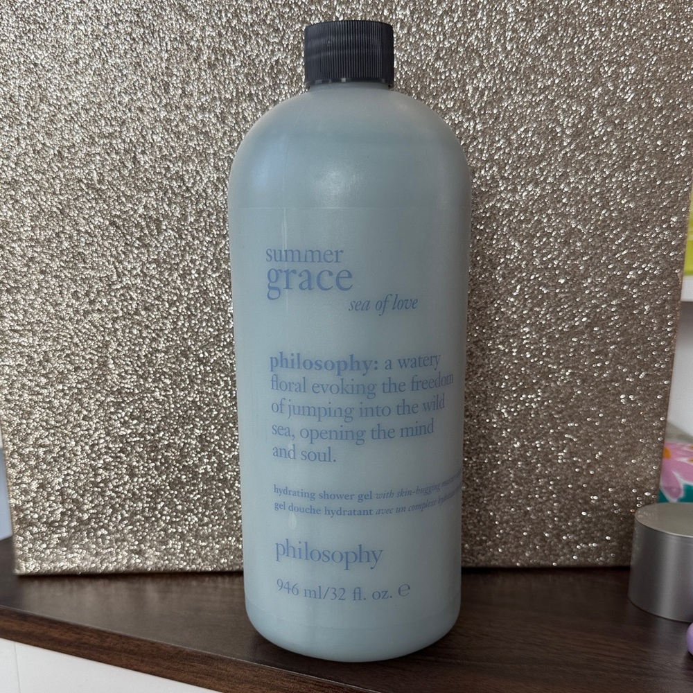 *NEW*32oz JUMBO* Philosophy* Summer Grace Sea of Love Hydrating Shower Gel -
